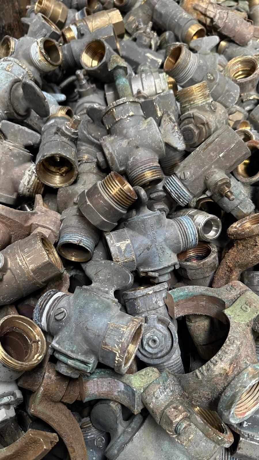 Scrap brass fittings and valves